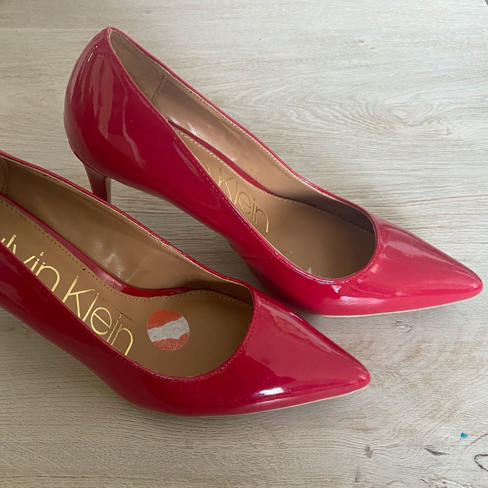 Shiny Red Patent Pumps